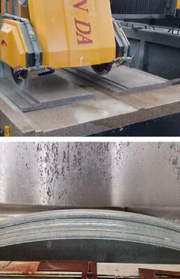 Macchina di taglio e fresatura lineare CNC di tipo ponte con sistema CNC a 3 assi per lunghezza di lavorazione massima di 3500 mm e certificazione CE ISO9001