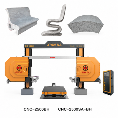 XIANDA Intelligent CNC Diamond Wire Saw Cutting Machine con controllo PLC per la lavorazione della pietra di granito e marmo