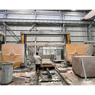 CRM‐3500‐21 / CRM‐3500‐22FW CNC a 4 assi seghe a filo diamante per il taglio di lastre di pietra a colonna romana