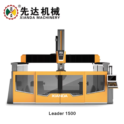 Leader 1500 1500CM 5 Assi Centro di lavorazione CNC per la lavorazione della pietra Granito Marmo Quarzo Taglio attrezzature di fresatura per la colonna romana sul bancone