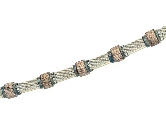 Il condimento del blocchetto del granito foggia Diamond Wire Saw Rope Diamond che il cavo ha visto 11mm