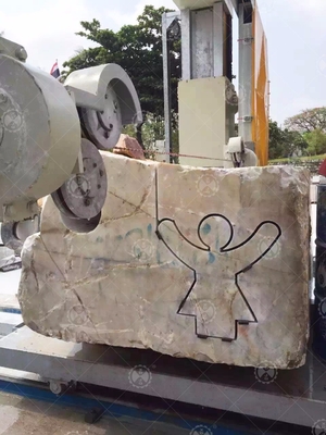 blocchetto del granito del marmo di 40m/S Diamond Rope Cutting Machine For