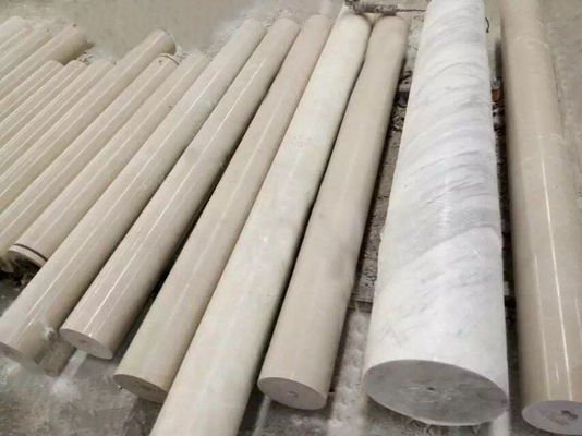 Macchina di pietra di marmo del tornio del granito che profila per la colonna Rainling della balaustra di asta della ringhiera